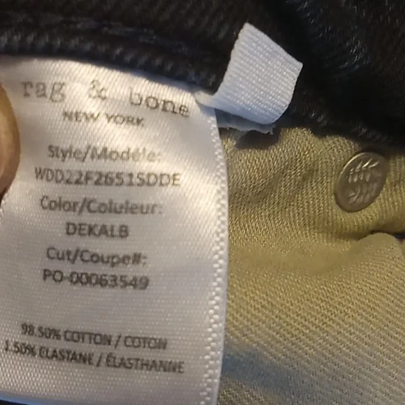 rag & bone Midnight Blue Women's Skinny Jeans - Picture 6 of 7